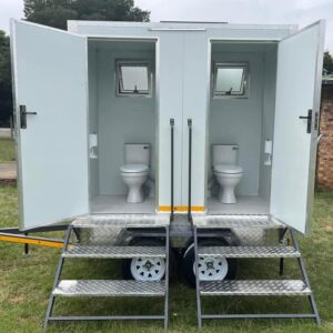 VIP Mobile Sanitation Unit – Dual Cubicle Luxury Toilet Trailer South Africa