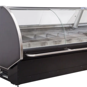 Curved Glass Meat Chiller – 1.8m (CGM1830SC) - COMMERCIAL FRIDGE & FREEZER