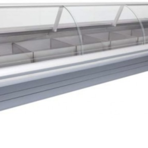 Curved Glass Meat Chiller – 2.4m (CG2440MC/AE) - COMMERCIAL FRIDGE & FREEZER