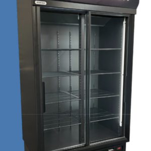 Double Sliding Door Beverage Cooler – 910L (SD1140CE Carbon Edition) - COMMERCIAL FRIDGE & FREEZER