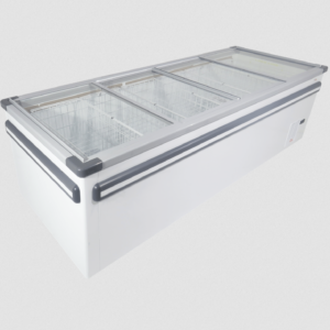 Glass Top Island Freezer – 1070L (VS2500) - COMMERCIAL FRIDGE & FREEZER