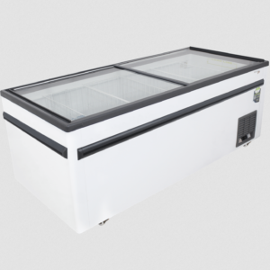 Glass Top Island Freezer – 862L (VS2000) - COMMERCIAL FRIDGE & FREEZER